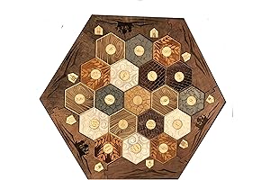 Settlers of Catan Board Game | Laser Etched Stained Wood Board