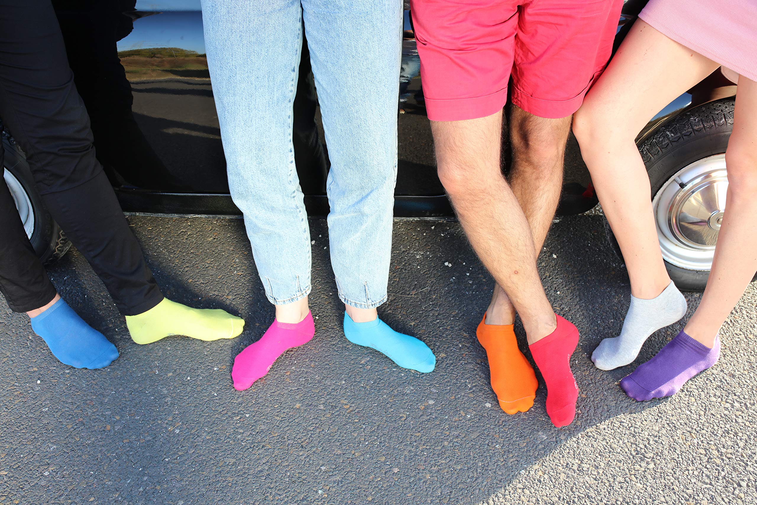 Rainbow Socks - Kolorowe bawełniane skarpety sportowe dla mężczyzn i kobiet