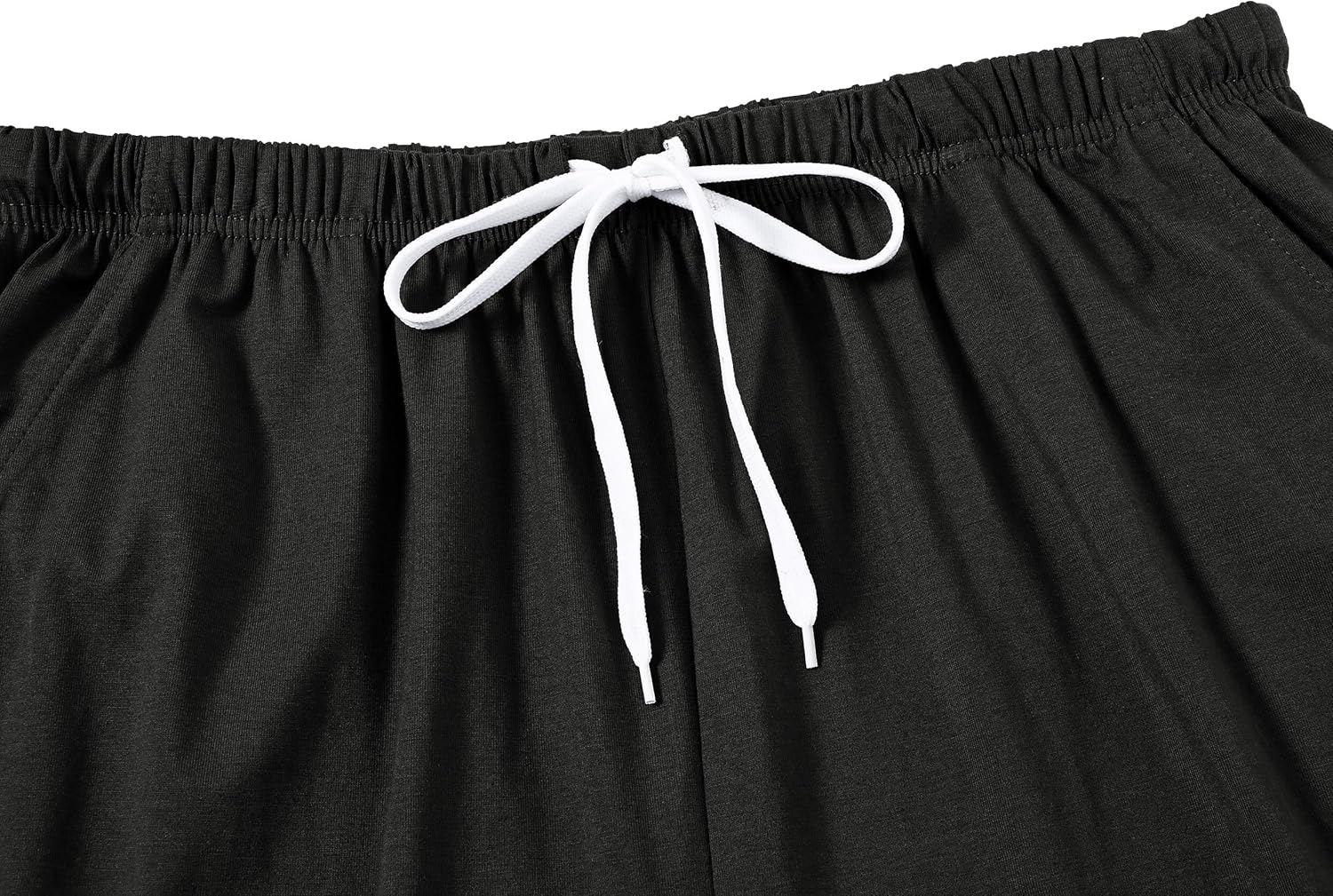 MoFiz Mens Cotton Pajamas Set Sleepwear Shorts Soft Summer Button Down Pjs Set 2 Piece Loungewear with Pockets S-3Xl - Image 6