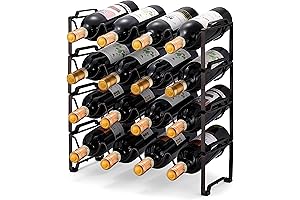 Simple Trending 4-Tier Wire Wine Rack Organizer