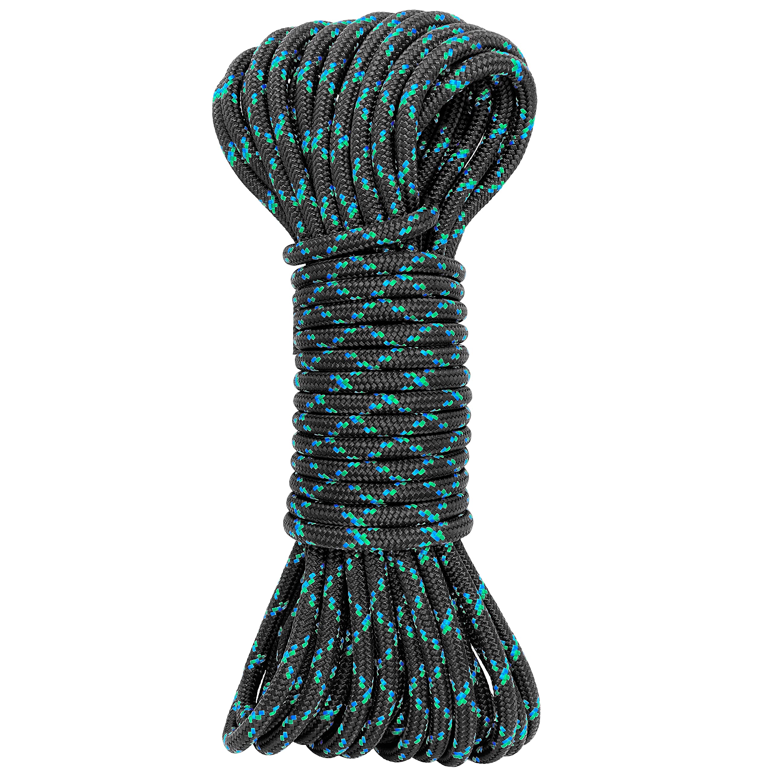 GM CLIMBING CE UIAA Certified 8mm (5/16in) Accessory Cord Rope Double Braid 20Ft Pre Cut for Making Prusik Knots Anchor Building Hunting Camping Tree Climbing Rescue Outdoor General Use