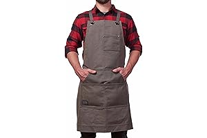 Hudson Durable Goods Industrial-Strength Waxed Canvas Work Apron
