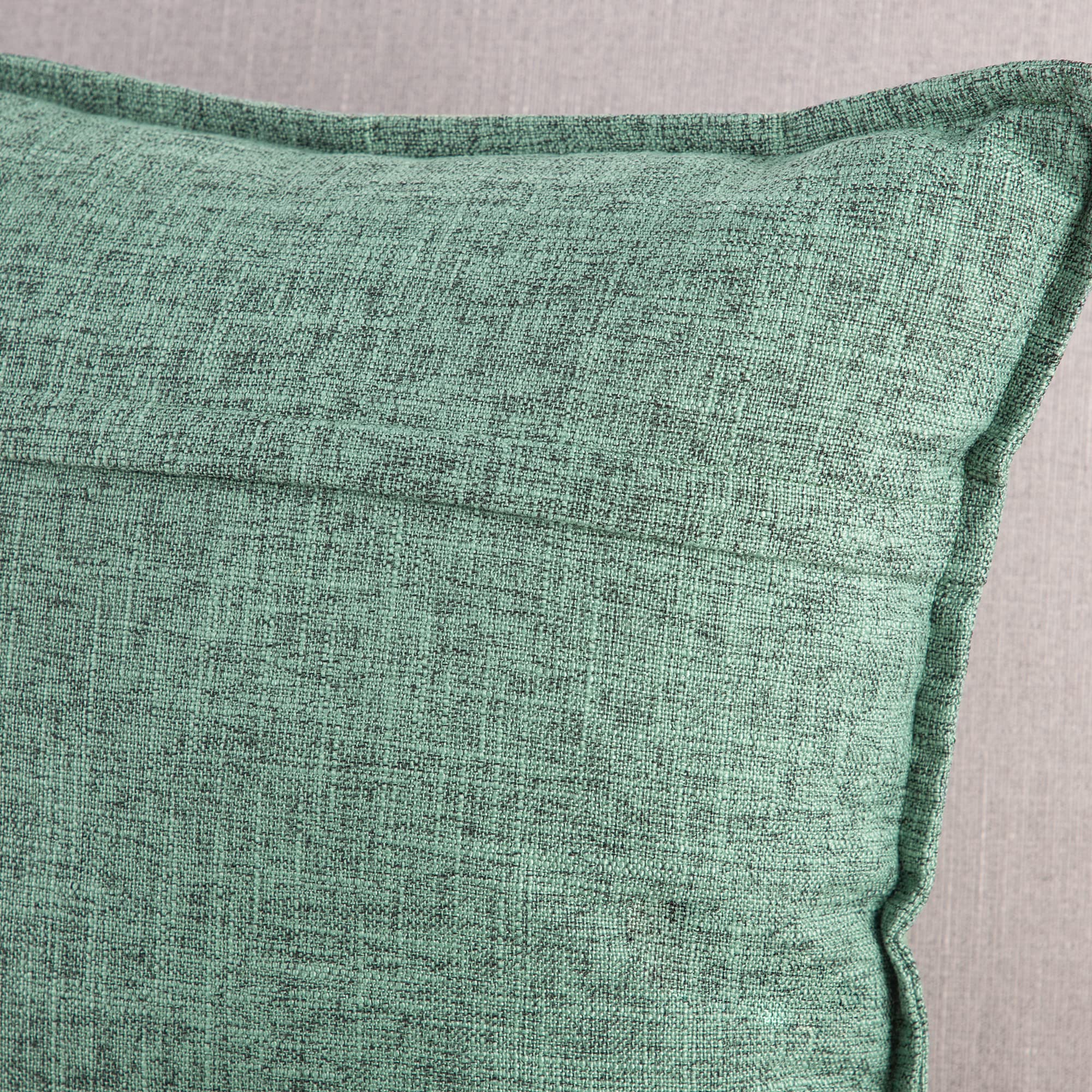 Madizz Set of 2 Faux Linen Cushion Covers 16x16 inch, 40x40 cm - Image 2