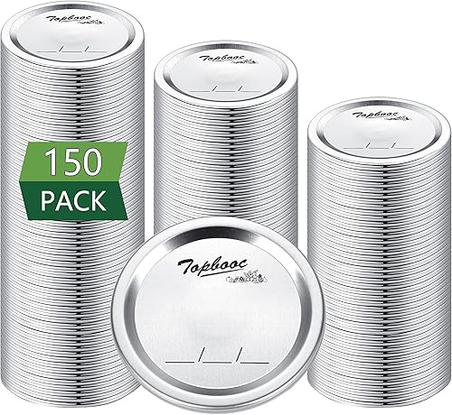 Miniatura 10 de Tapas de conservas para frascos Ball, Kerr - Tapas de metal tipo dividido para frascos Mason para conservas - Material de grado alimentario, 100%