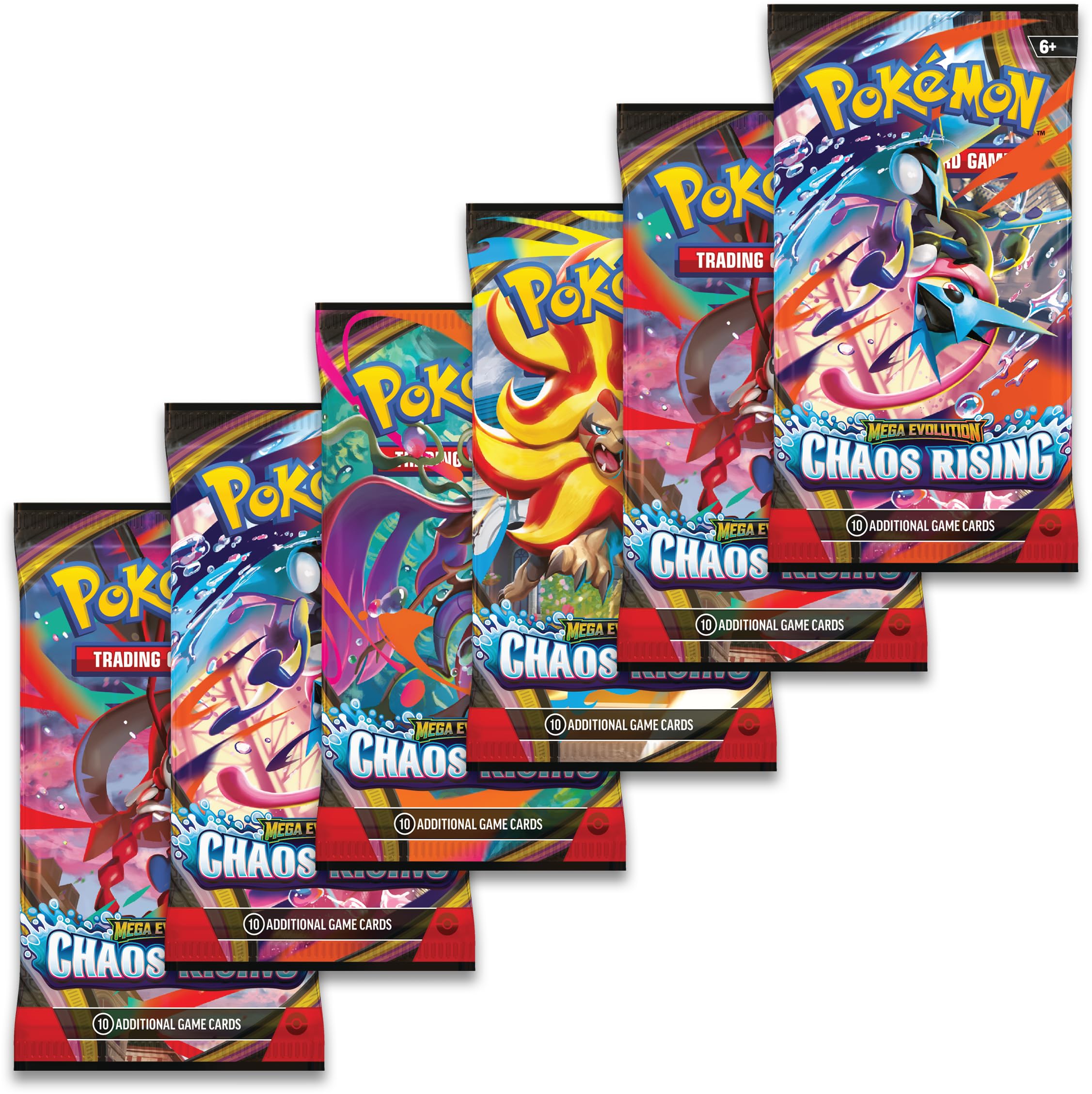 Pokémon TCG: Mega Evolution—Chaos Rising Booster Bundle : Toys & Games
