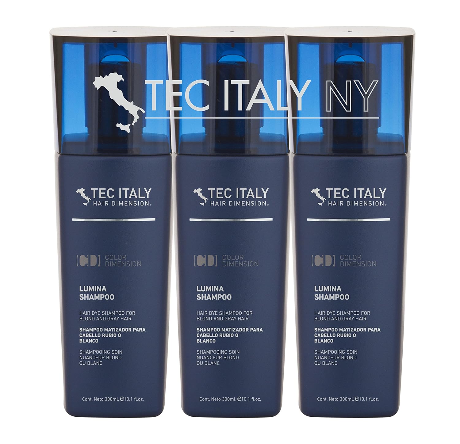 Tec Italy Lumina Hair Toning Purple Shampoo 300 ml (Pack of 3)