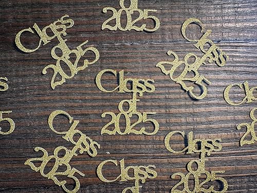 Gold Class of 2023 Graduation Party Confetti