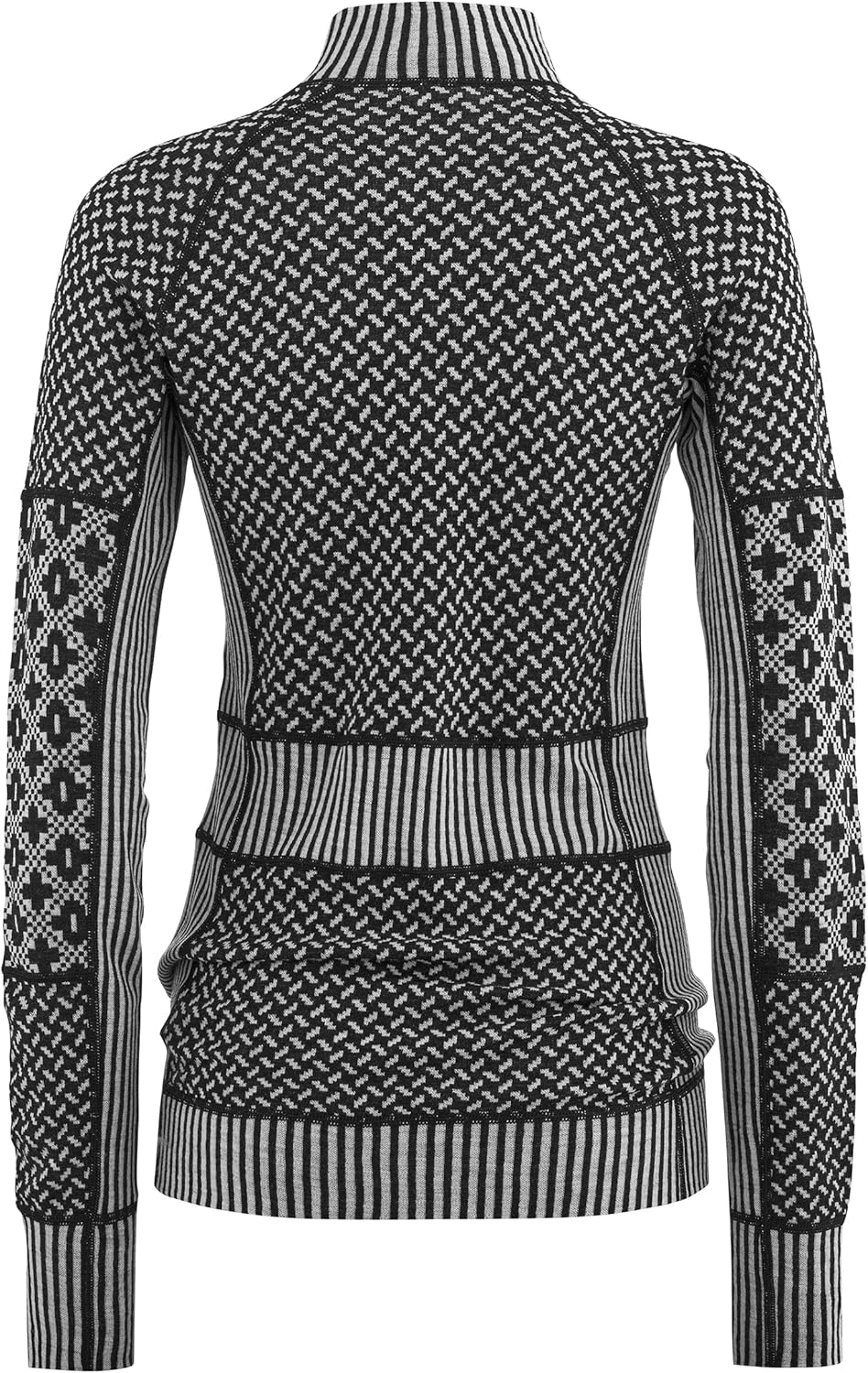 Kari Traa Smekker Half Zip Women's Base Layer Top - 100% Merino Wool Fitted Long Sleeve Knit Thermal Shirt - Image 5