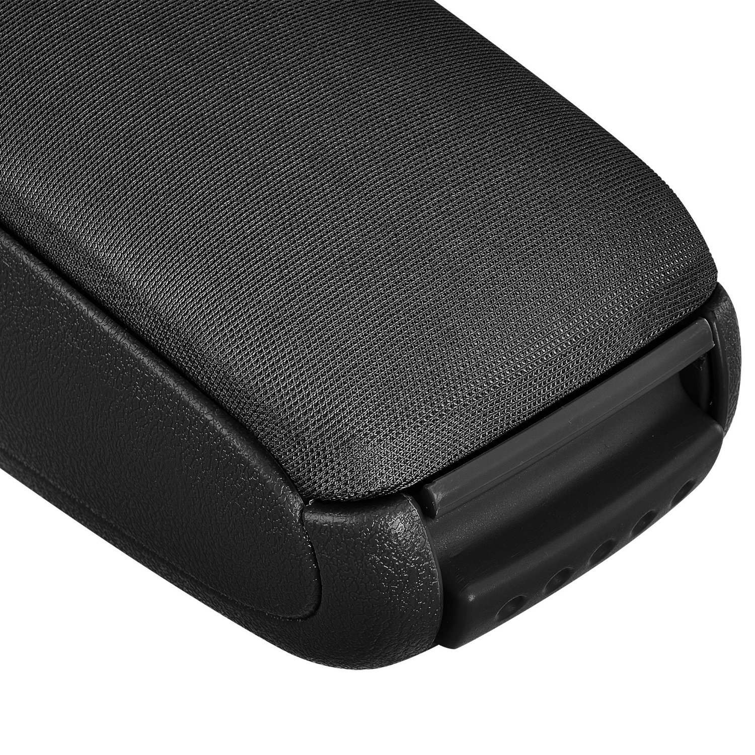 Bracciolo centrale nero in tessuto con vano portaoggetti per Audi A3 / S3 8P dal 2004 al 2010 (3 e 5 porte)