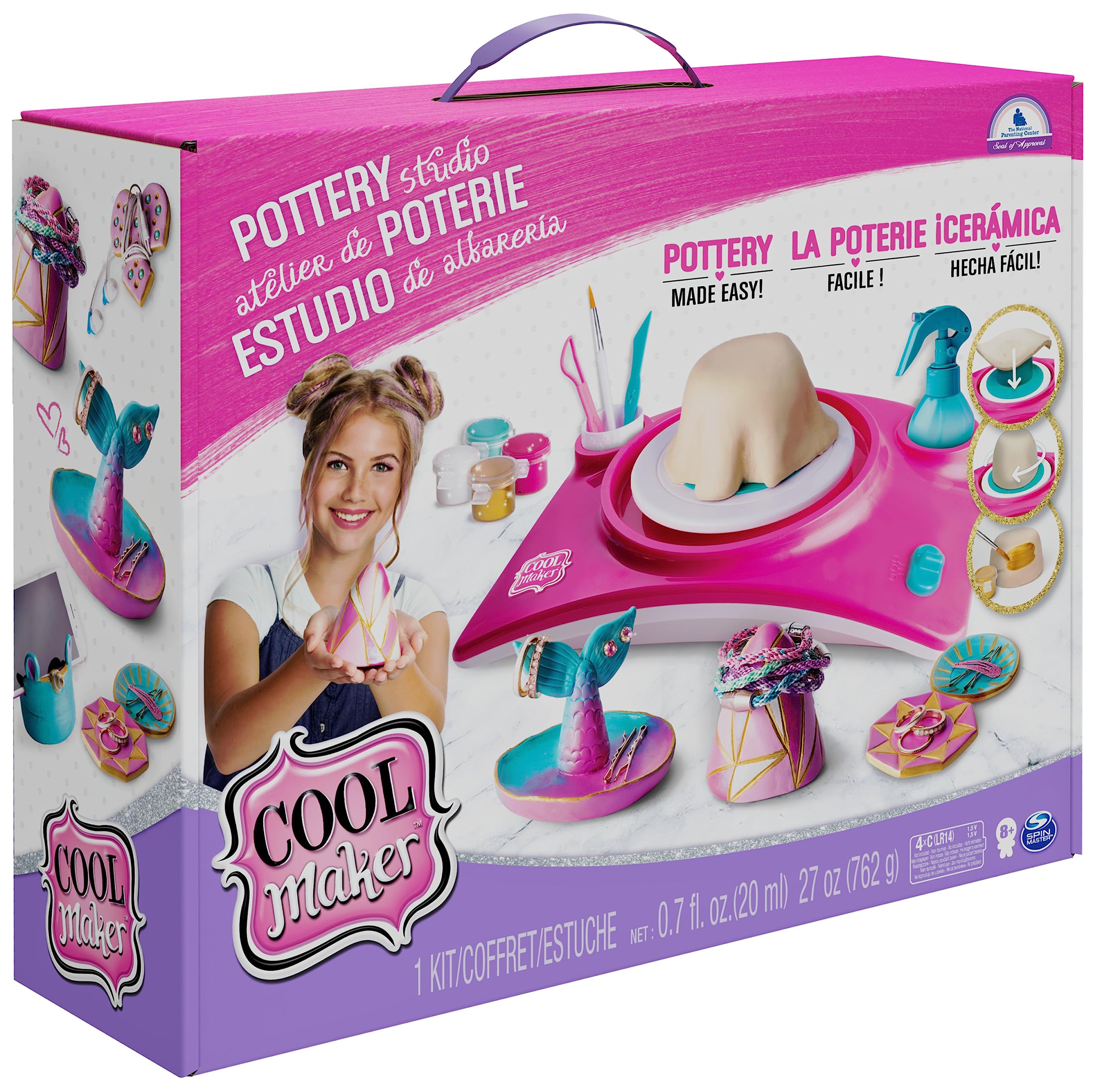 Cool Maker Studio di Ceramica, Set Gioco Ceramica per Bambini, 6+ Anni