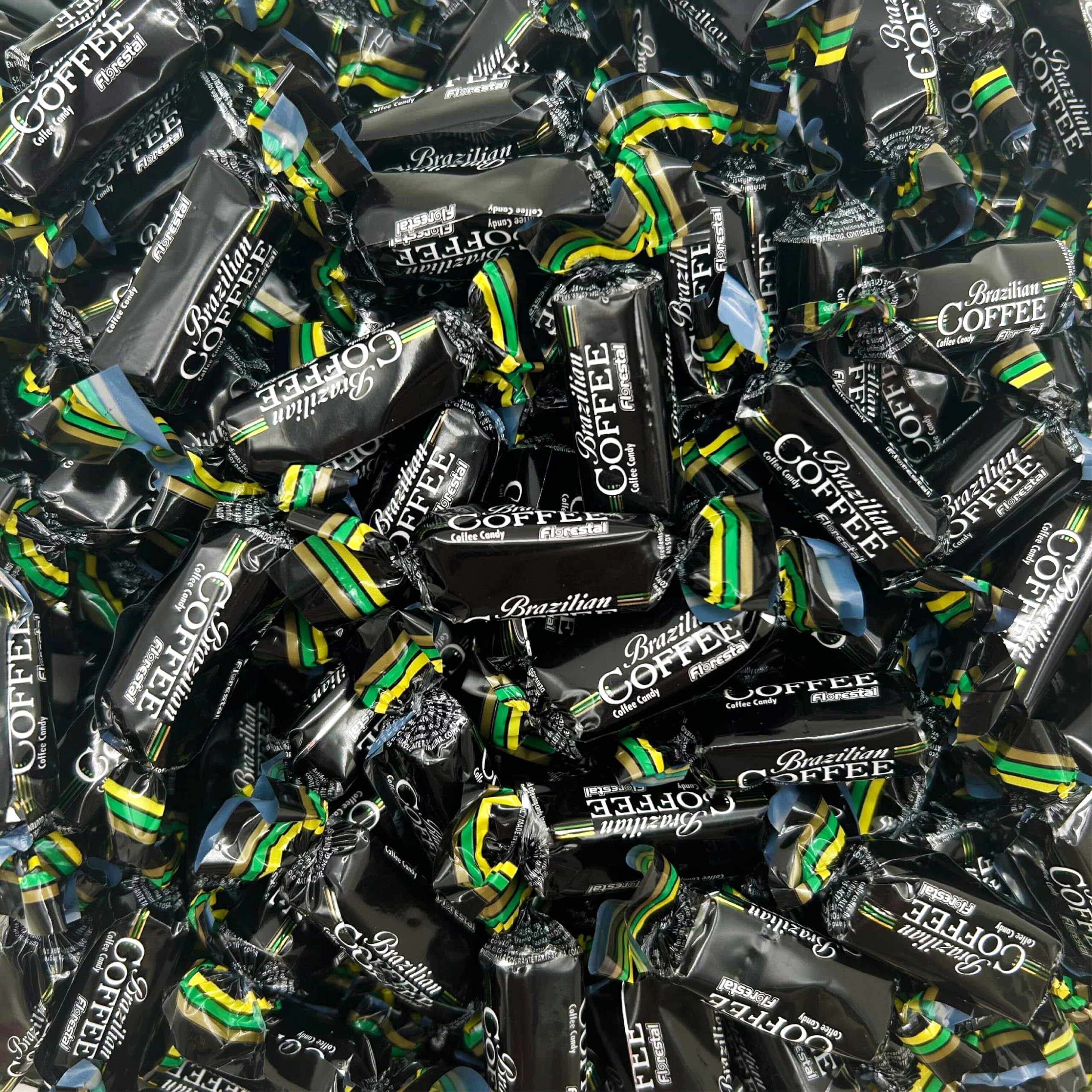 Brazilian Coffee Flavored Taffy Candy (1 Pound Bag - Approx. 90 Count)