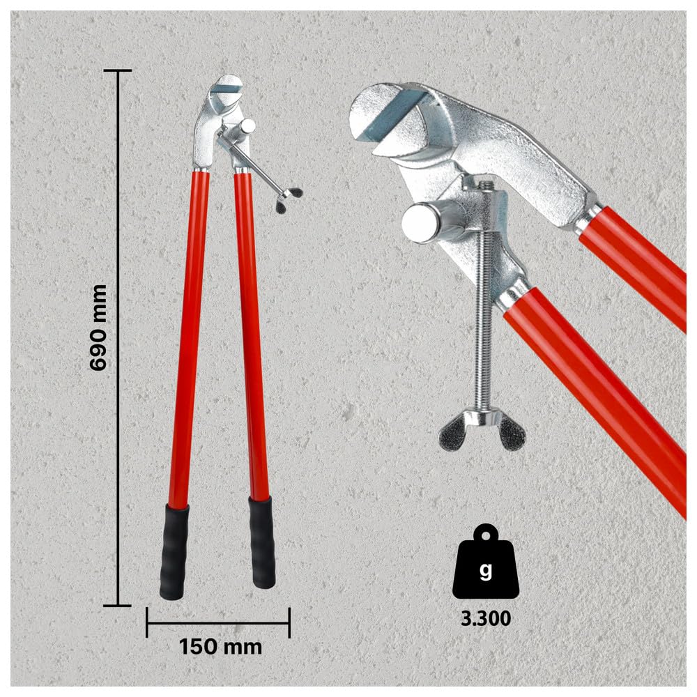 Dönges, pinza per grondaie, lunghezza 700 mm