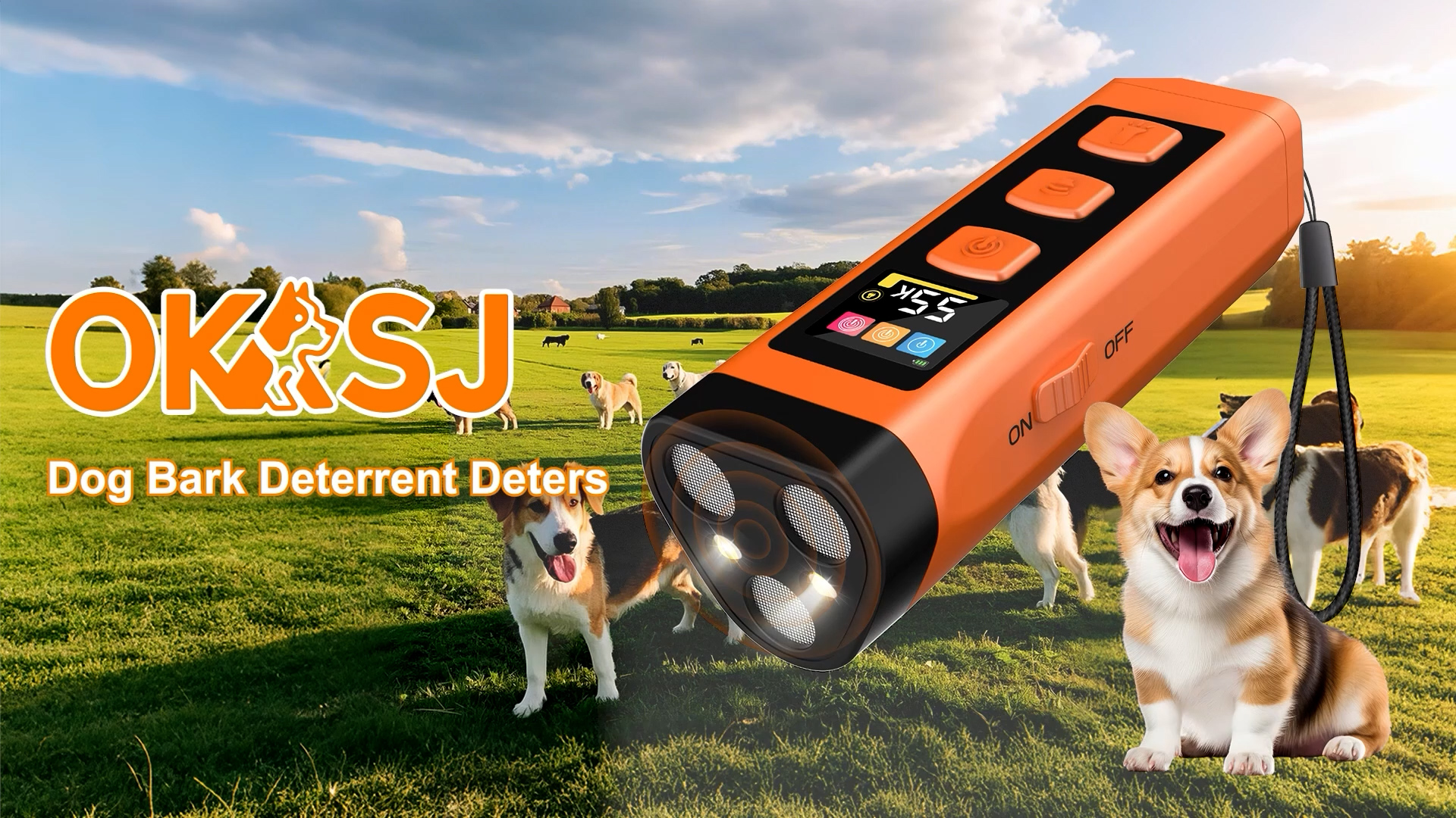 Amazon.com : OKSJ Dog Bark Deterrent Device, 3X Ultrasonic Dog