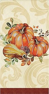 Creative Converting Autumn Wreath Dinner Napkins, 8