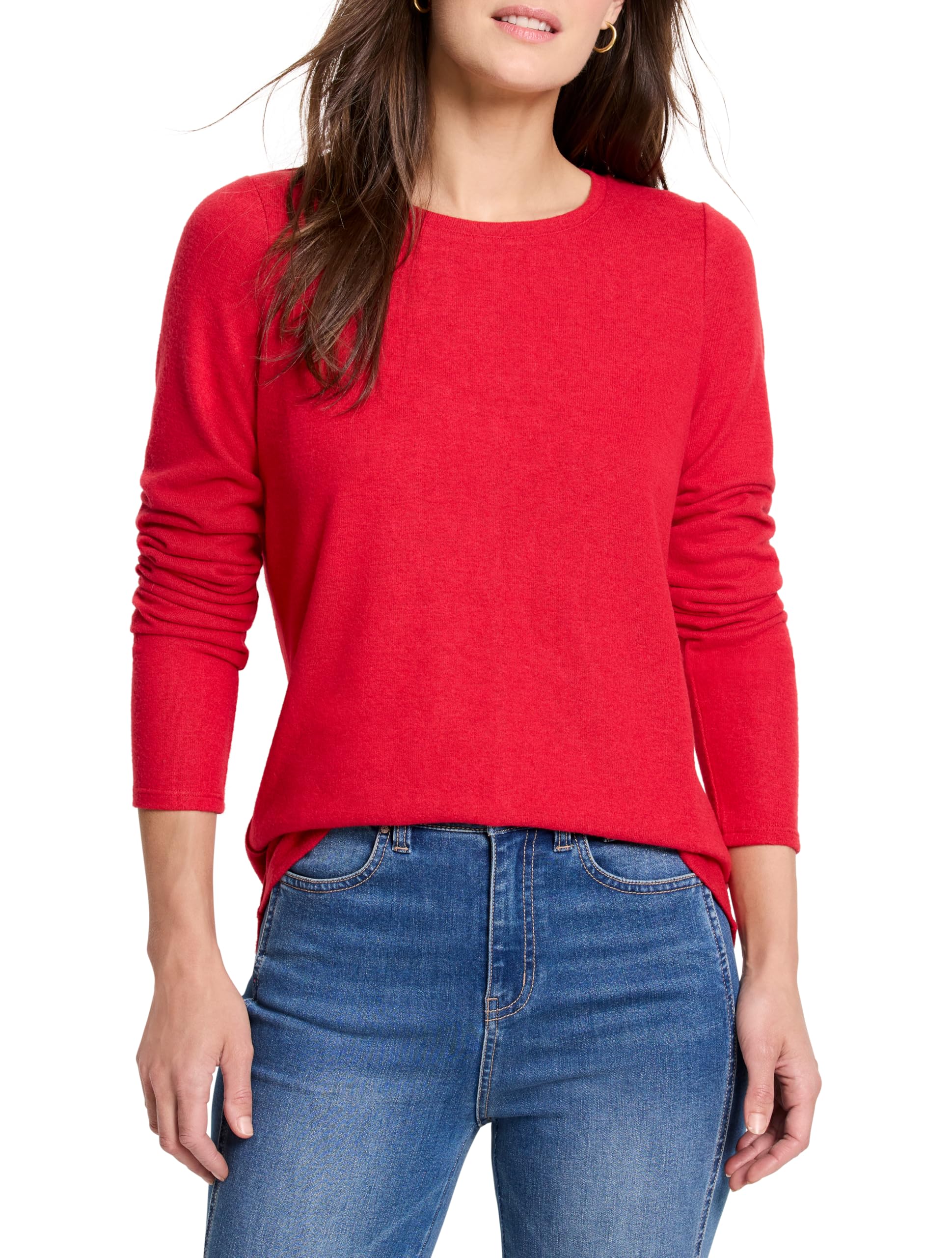 NIC+ZOE Women's Cozy Long Sleeve Shirttail Tee