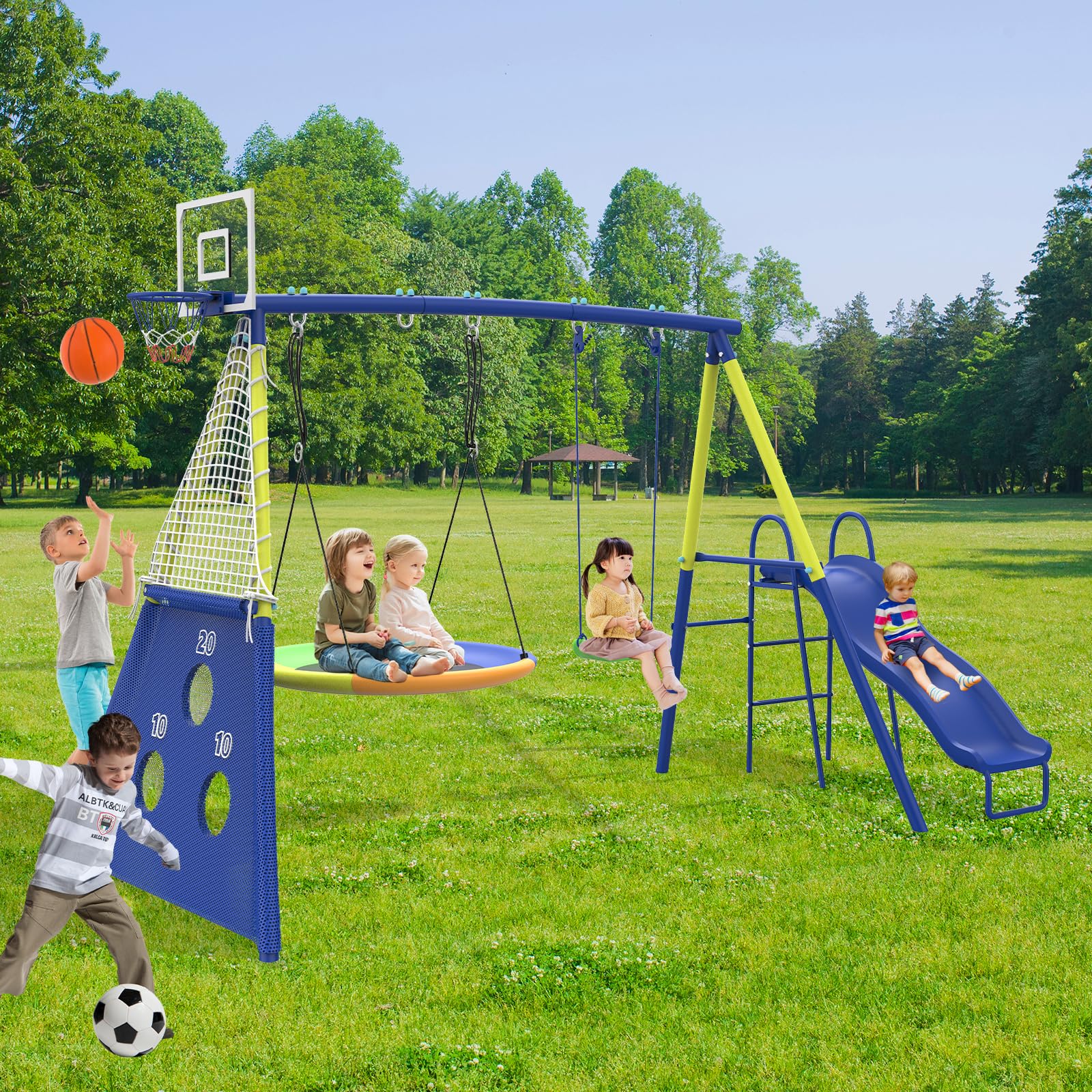 SENCHO GINSYTALIOR 5-in-1 Swing Set