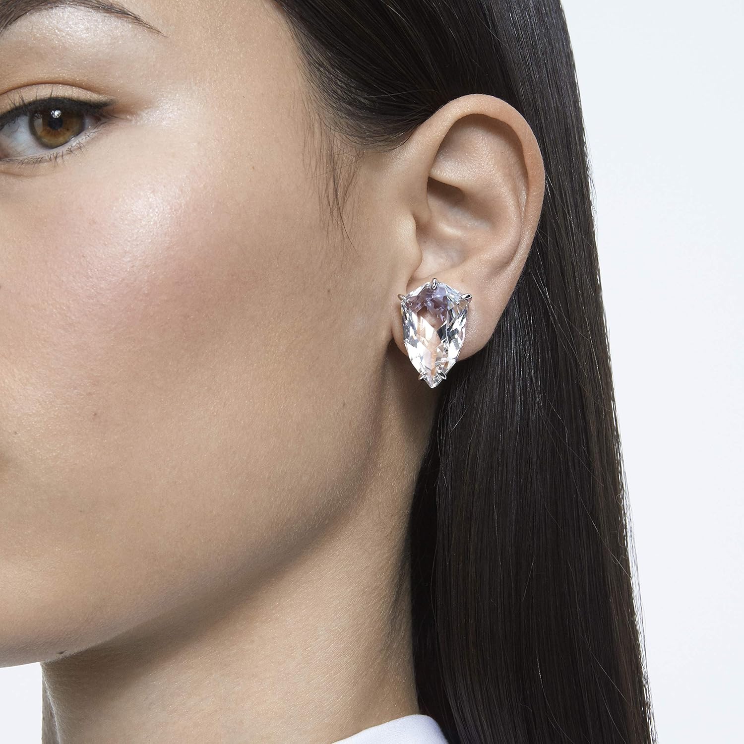 Swarovski Mesmera Earring Jewelry Collection, Rhodium Finish, Clear Crystals