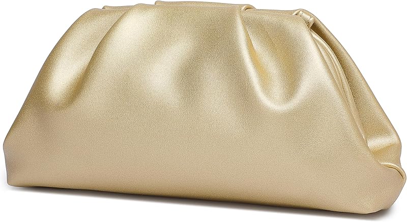 YUWITA Bolsos de mano de piel sintética suave para mujer, bolso de noche formal elegante y lujoso