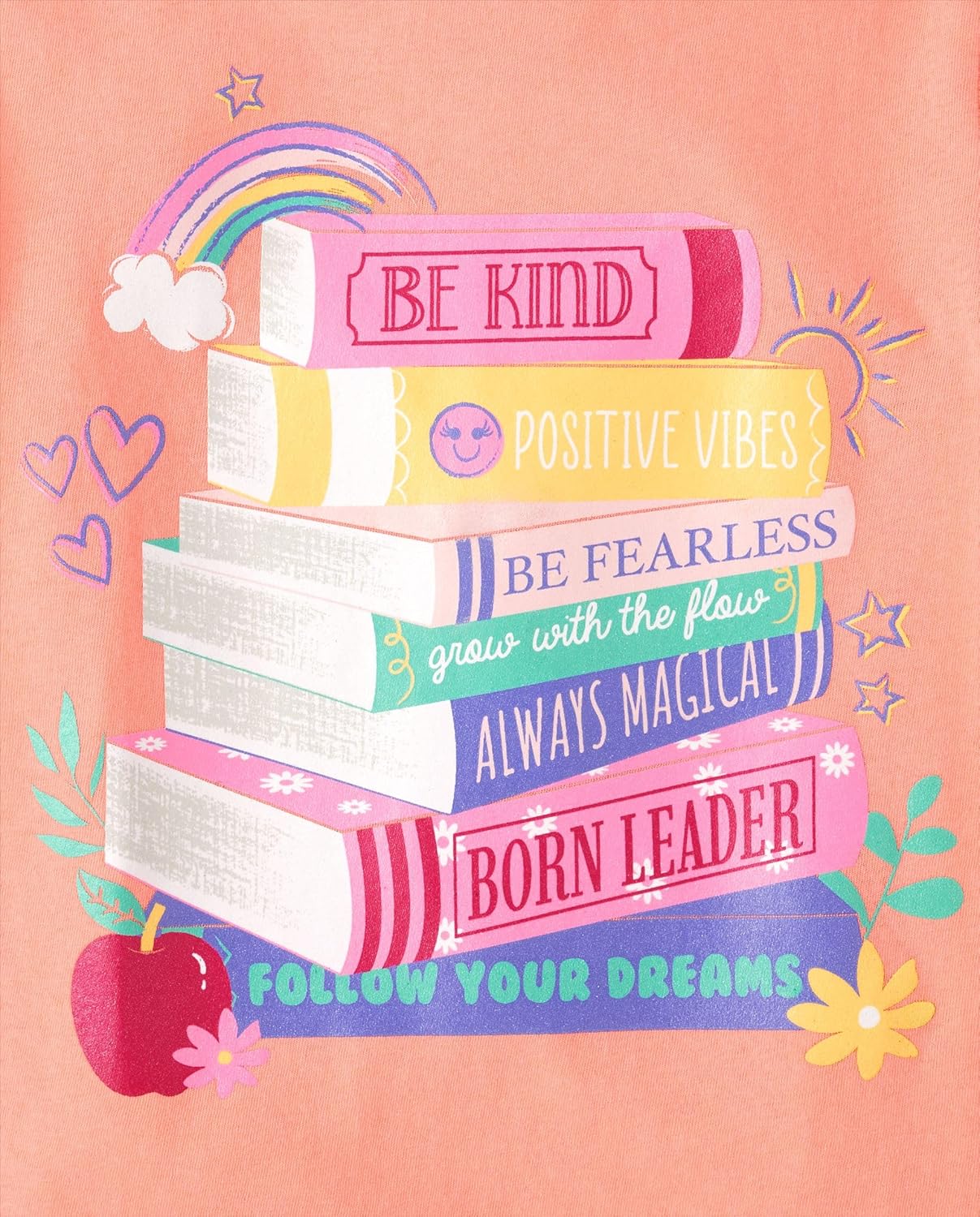 The Children's Place,Girls,School,Learning Short Sleeve Graphic T-Shirts,3 Pack - Image 2