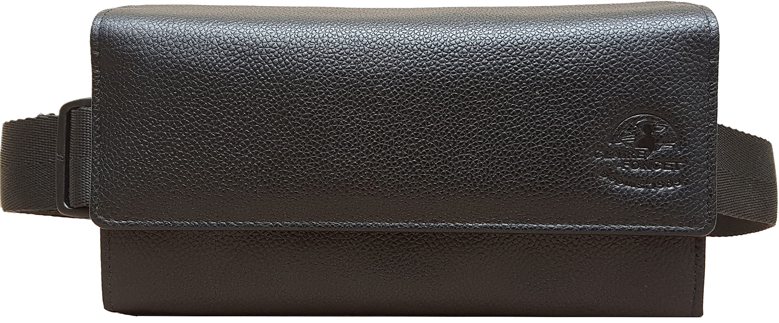Sacoche Banane Monnayeur en Véritable Cuir de Bovin 8 Pièces Transparent Euro