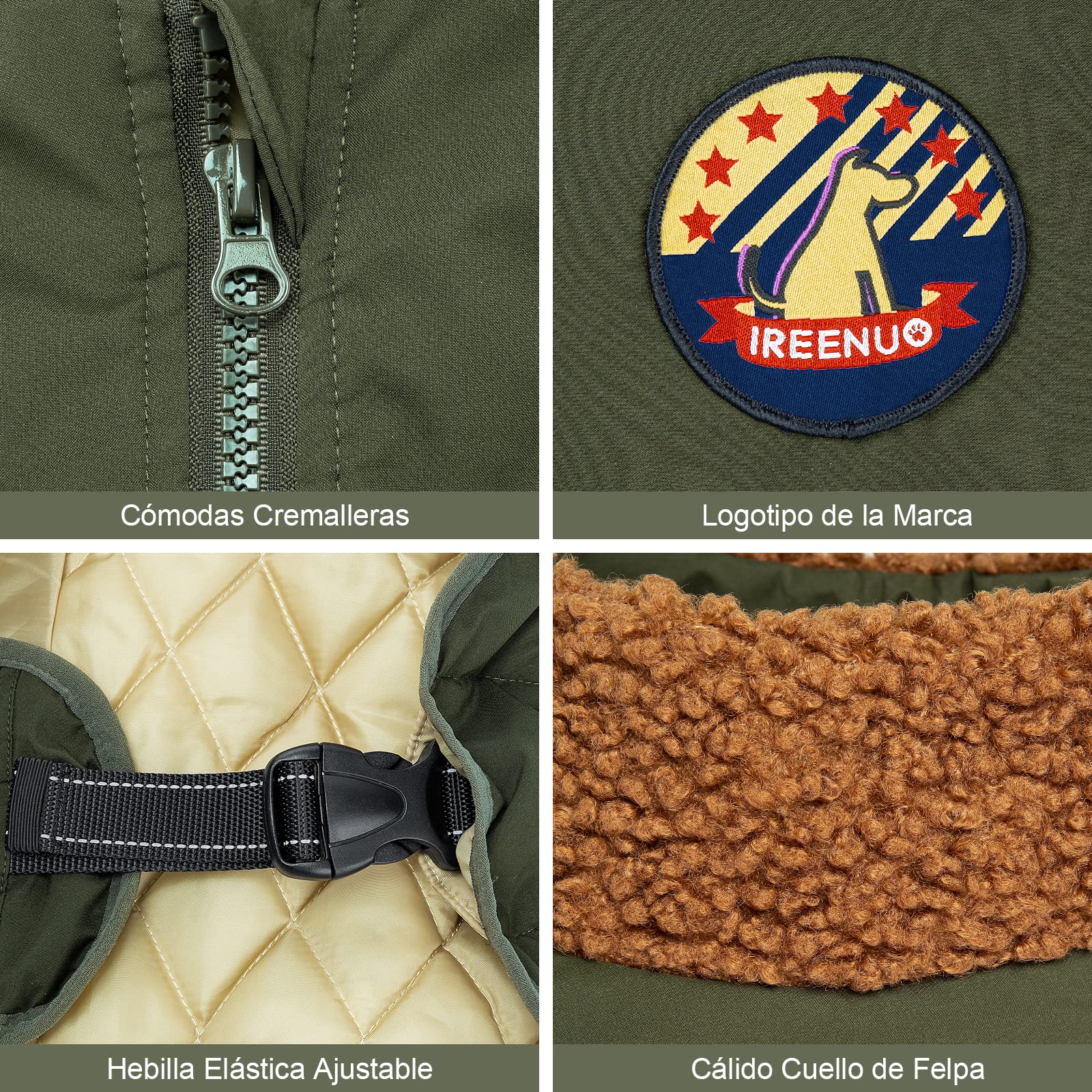 Abrigos para Perros Impermeable,Abrigo Perro para Perros medianos y Grandes, cálida Chaqueta Perro de Invierno con Hebilla Ajustable,5XL