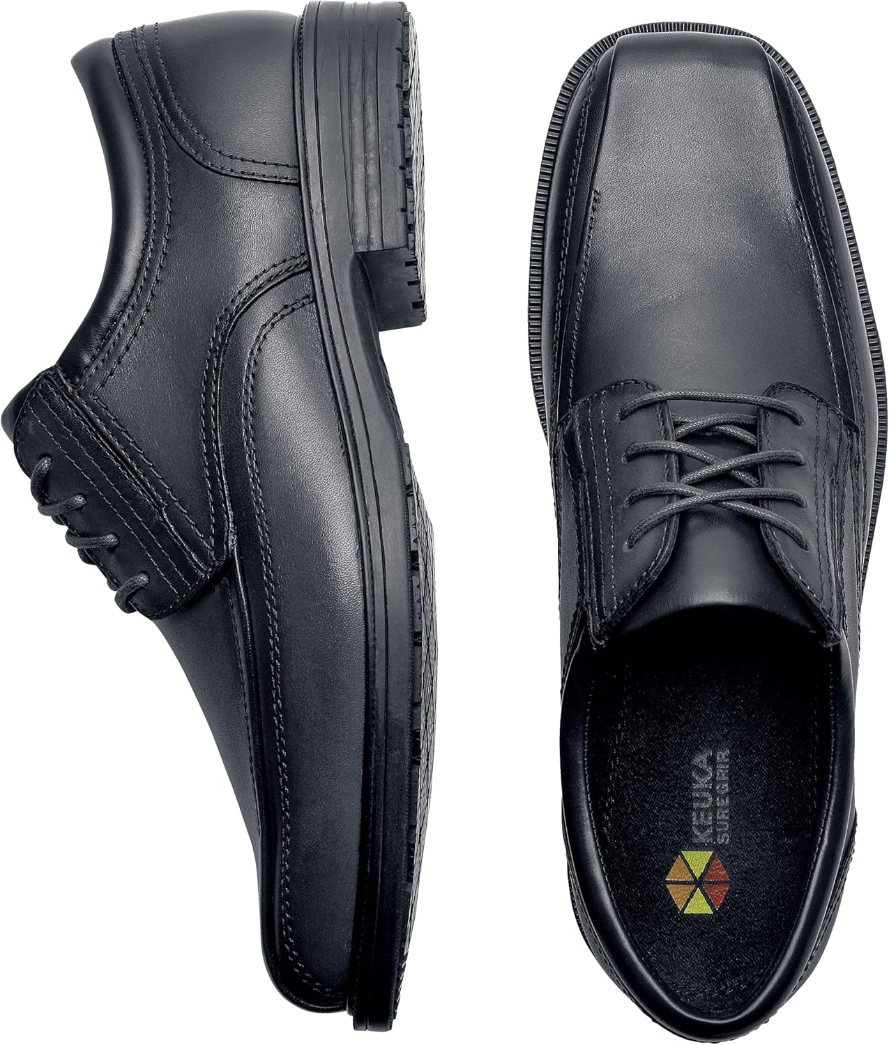 Shoes for Crews Valet, Men's Slip Resistant Work Shoes, Water Resistant, Leather - Image 8