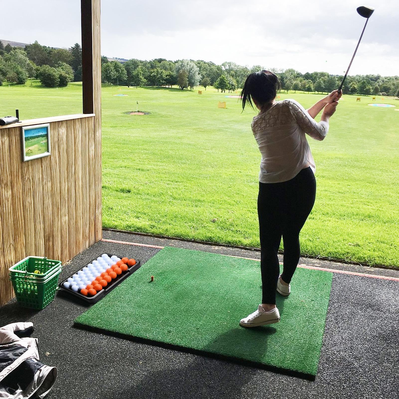 Plateau De Balle De Golf – Organisateur De Balle D'entraînement Portable | Support Pour Balles D'entraînement De Golf En PVC, Capacité De 50+ | Practice Intérieur, Pratique En Plein Air Dans Le Jardin