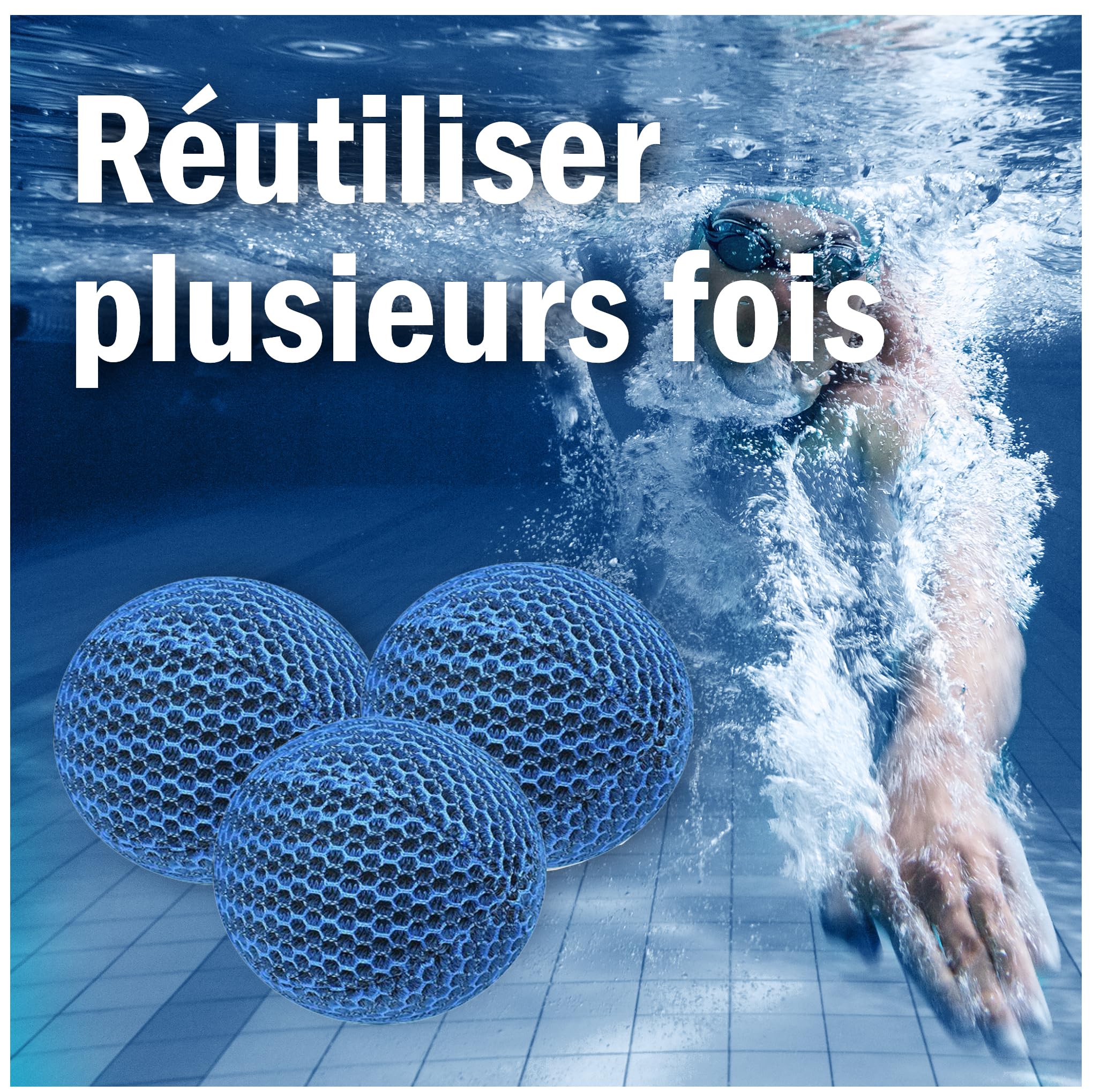 Éponges flottantes réutilisables pour spas – Boules absorbantes élimination huile et graisse