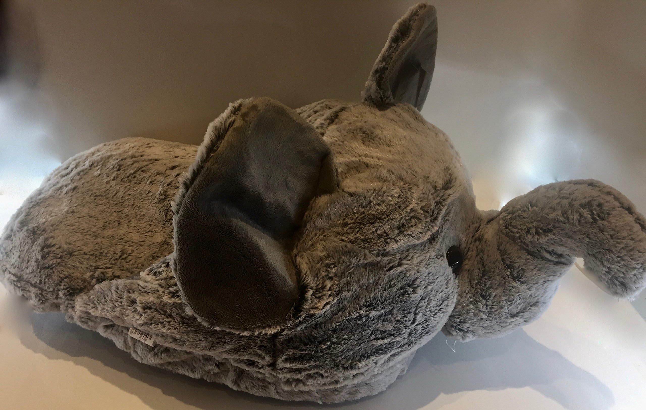 Comfi Feet Luxurious Giant Elephant slipper - Luxurious Double slipper - Supersoft Grey Elephant Slipper - Animal slippers novelty slipper - Large foot warmer [Energy Class A]