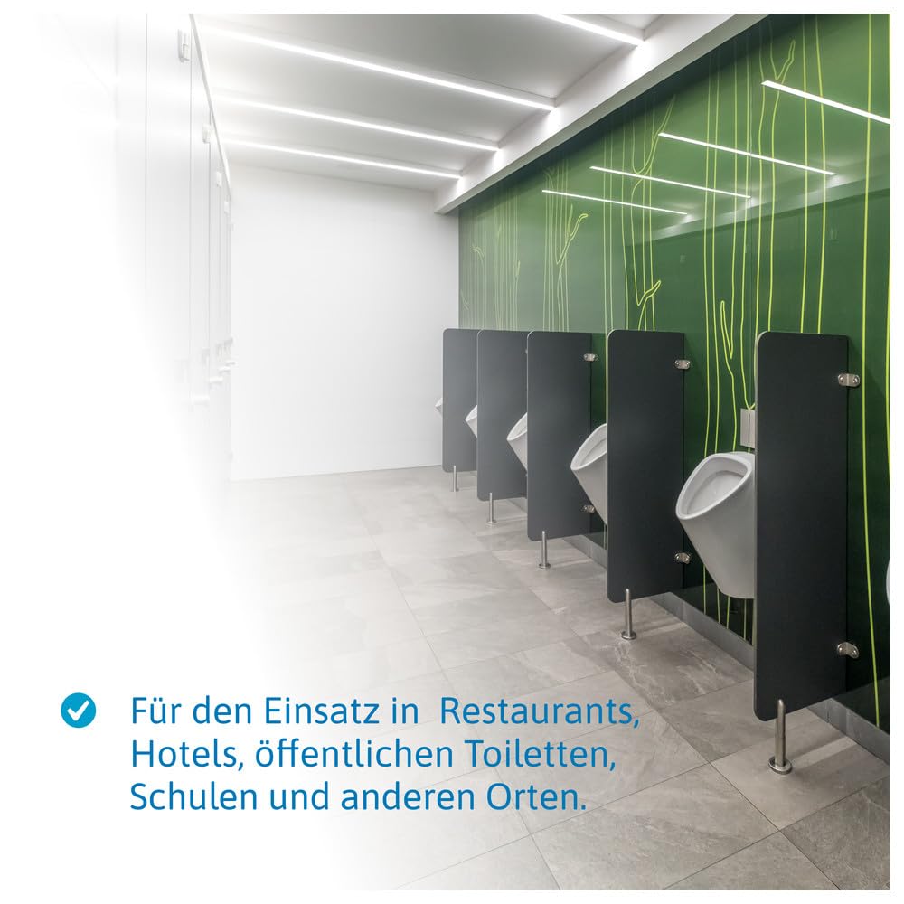 10 Urinalsiebe mit Ocean & Citrus Duft - Eine hygienische Urinaleinlage aus Kunststoff für Pissoir, 10 Stück Urinal Einsatz mit Spritzschutz und langanhaltendem Duft