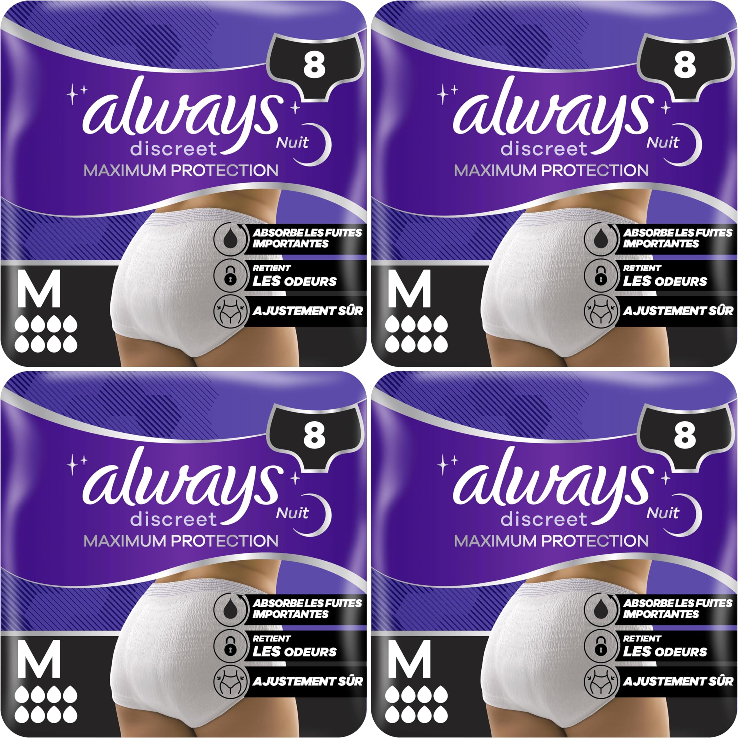 Culottes Always Discreet S/M Solution Fuites Urinaires Abondantes - 9