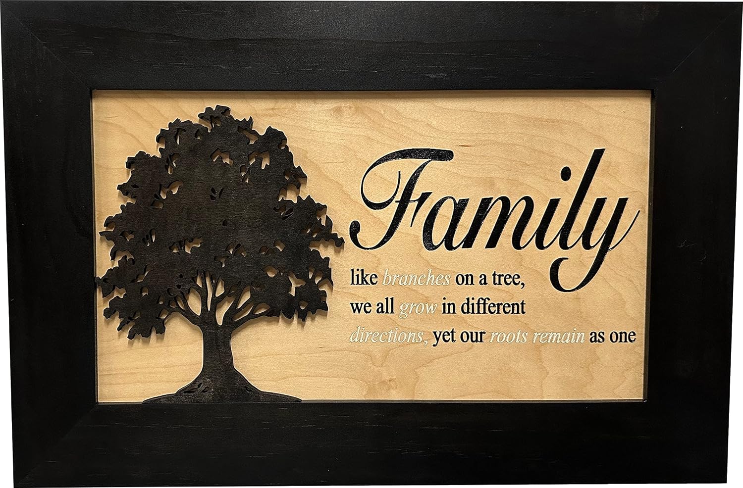 Bellewood Designs Decorative Secured Gun Storage Cabinet with Family Branches