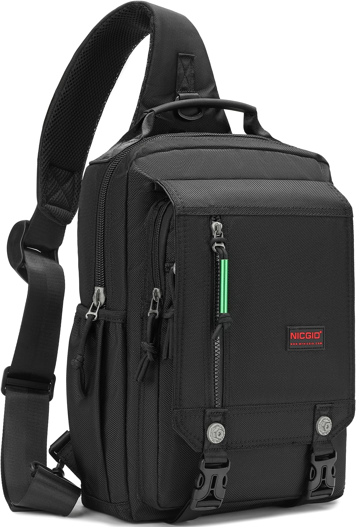 NICGID Sling Bags Chest Shoulder Backpacks, 13.3'' 14.1'' Laptop Backpack Crossbody Messenger Bag Travel Outdoor Men Women