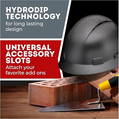 Miniatura 7 de ACERPAL Casco de seguridad de ala completa con ventilación, Clase C, aprobado para trabajos de construcción por OSHA, diseño premium de fibra de