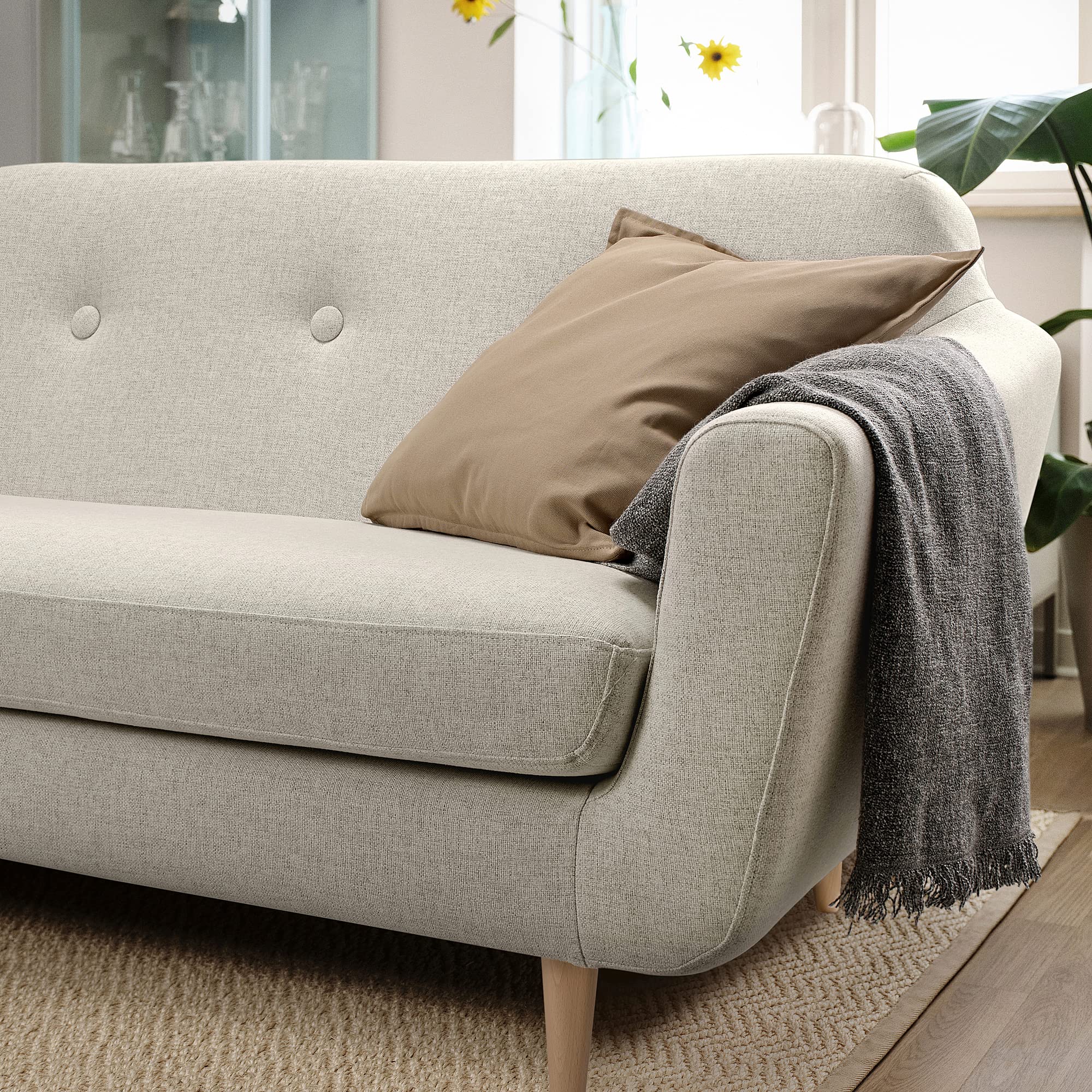 Amazon｜IKEA KLUBBFORS 2人掛けソファ グナレッドベージュ｜ソファ 