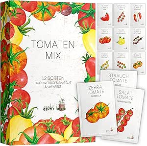 Tomaten Samen Set - 12 Tomatensamen Sorten in Samentütchen für die eigene Anzucht - Samenfestes ...