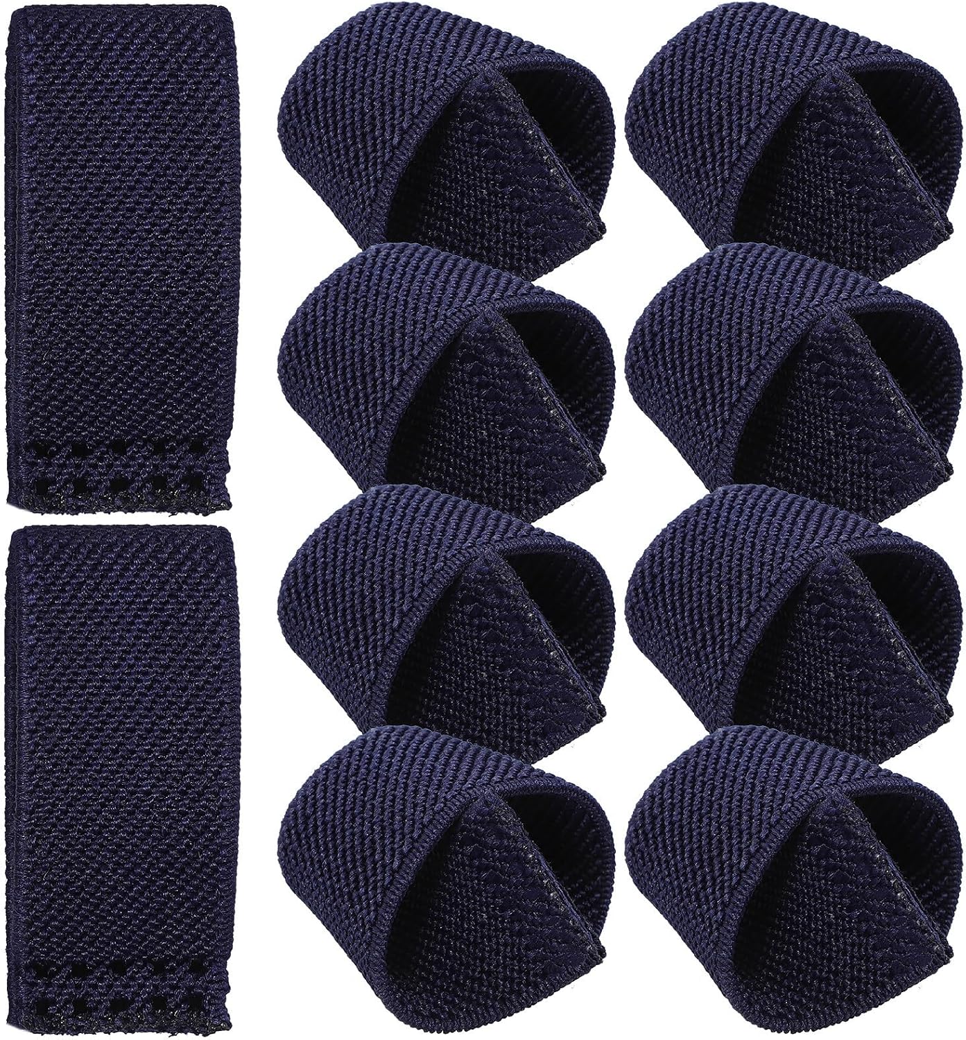 10pcs Elastic Canvas Belt Keepers for Backpack Strap Management