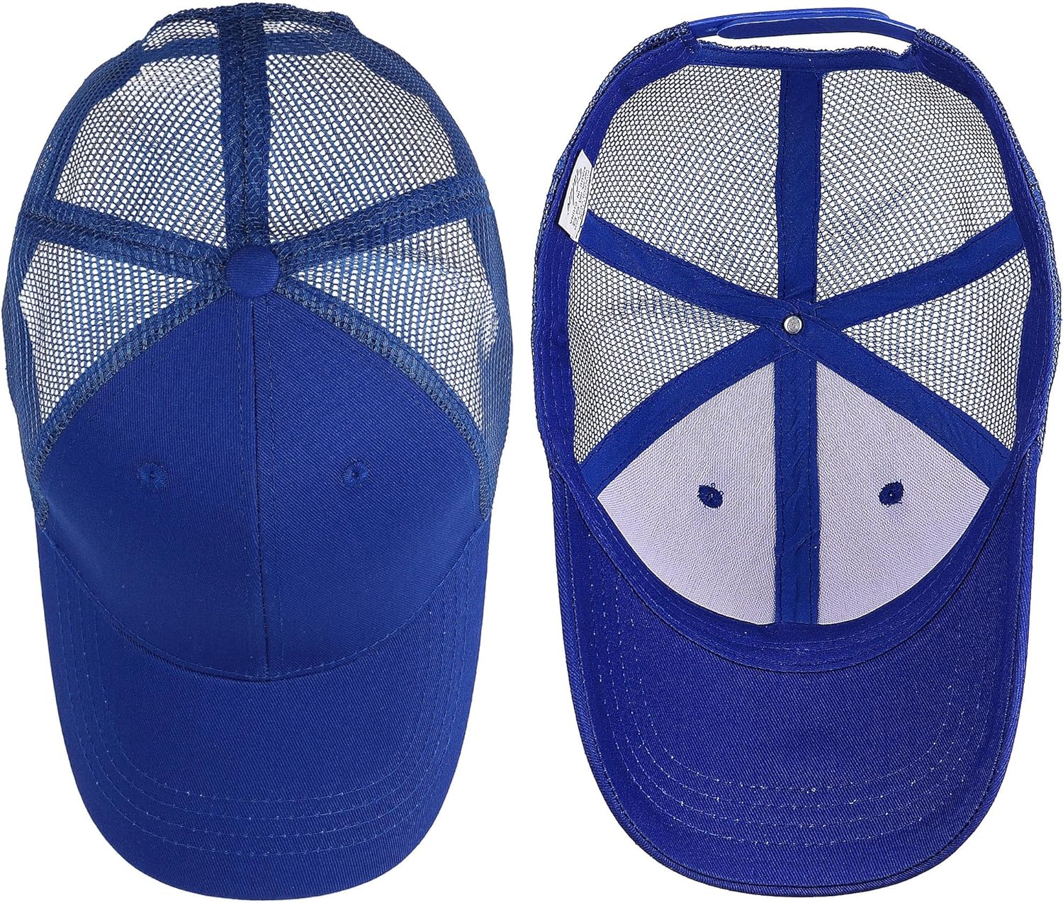 Falari Trucker Hat Baseball Cap Structured Plain Design 6 Panel, Adjustable Size - Image 4