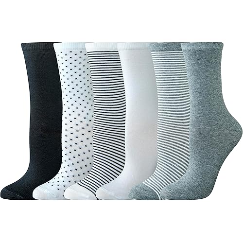 Amazon Essentials womens Cotton Crew Socks