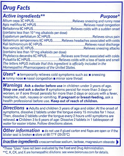 Miniatura 2 de Boiron Coldcalm Cold - 60 tabletas (paquete de 2)