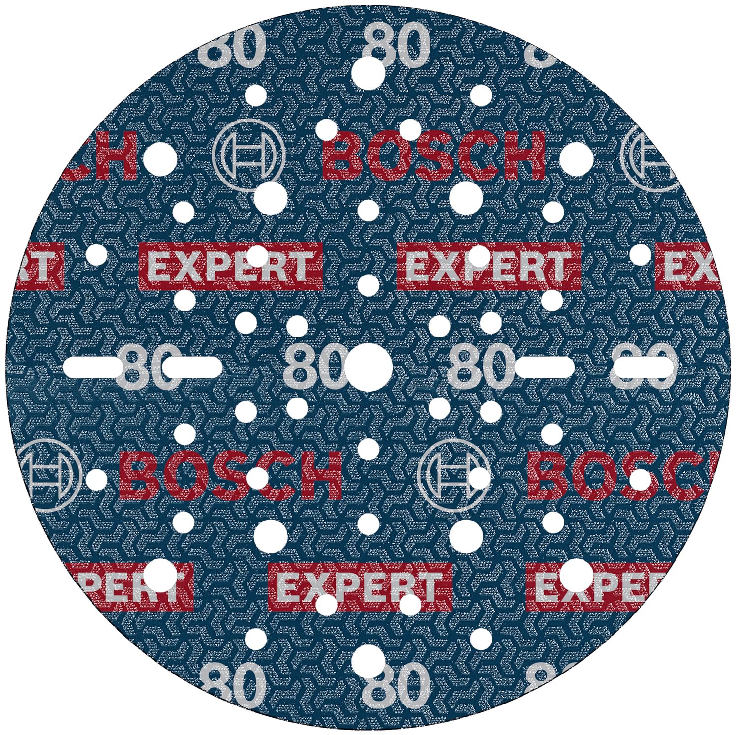 Bosch Bosch 50x EXPERT O780 Foil Sanding Disc, 150 mm (for Hardwood, Paint on wood, Ø 150 mm, Grit 80, Professional Accessory Random O