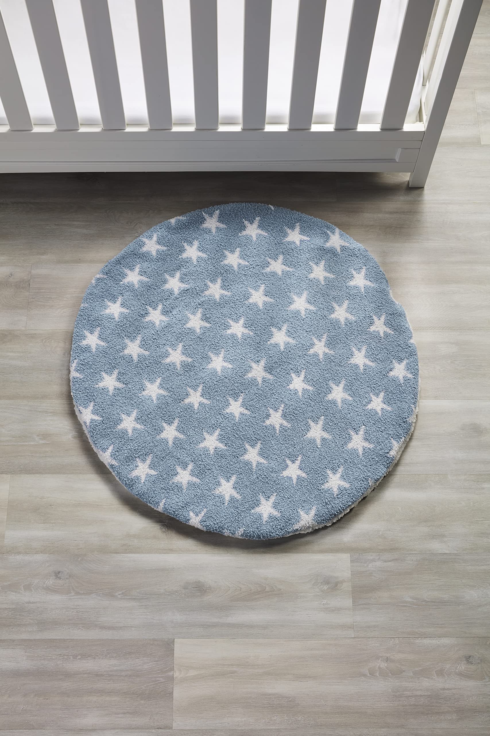 Mud Pie Baby Girls Nursery Chenille Mat, Star, 34