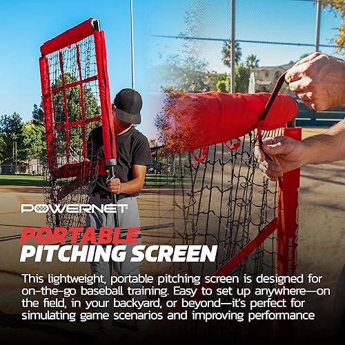 Miniatura 7 de PowerNet German Márquez - Entrenador portátil para lanzadores, béisbol y softbol, mejora la precisión y el comando