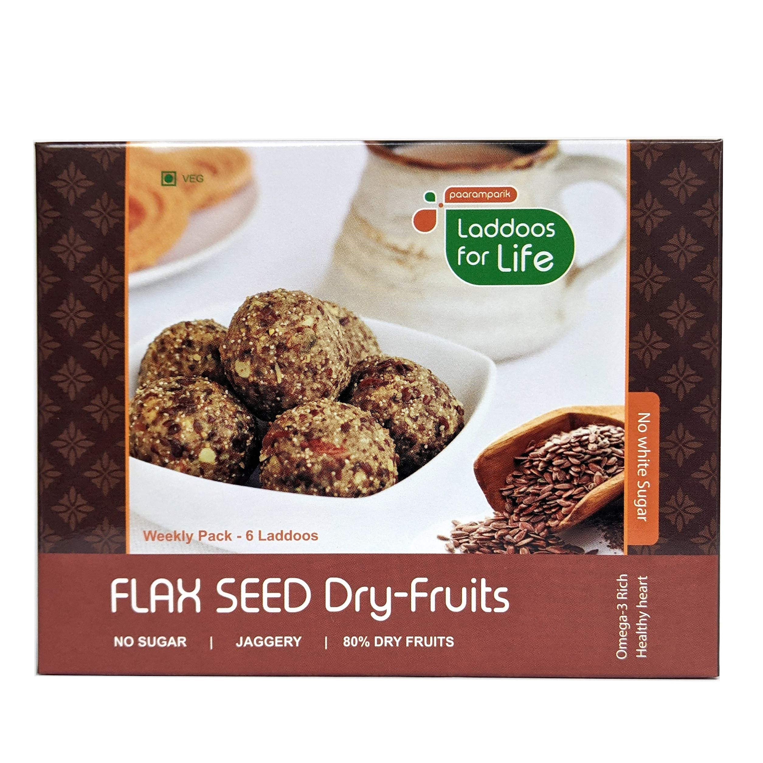 Paaramparik Flax Seeds Laddu – Healthy, Dry Fruits, Jaggery Sweetened, No White Sugar, 160 gm x Pack of 2 (B089M1VSBK) Amazon Price History, Amazon Price Tracker