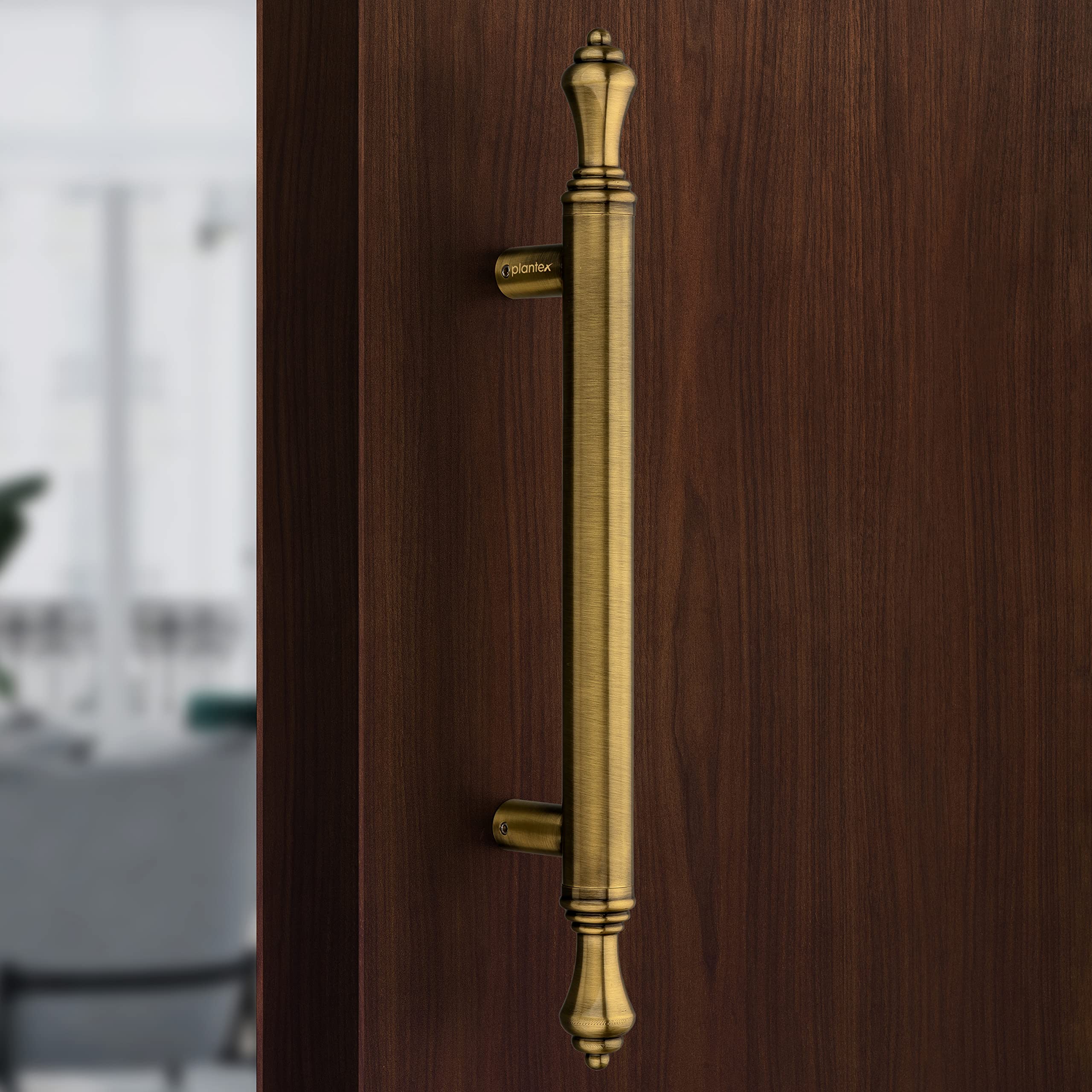 Plantex Heavy Duty Main Door Handle/14 Inch Door Handle for Main Door/Pull-Push Handle - Pack of 1 (Brass Antique) - 3 Years Warranty