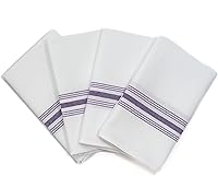 Vista 8 de Fabric Textile Products Servilletas Bistro Signature Stripe Servilletas de cena de tela de poliéster duraderas y resistentes a las manchas 18 x