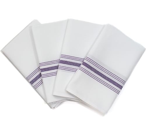 Miniatura 8 de Fabric Textile Products Servilletas Bistro Signature Stripe Servilletas de cena de tela de poliéster duraderas y resistentes a las manchas 18 x