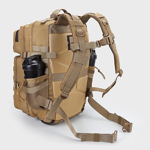 Miniatura 7 de LHI Mochila táctica militar para hombres y mujeres, 45L, militar, 3 días, paquete de asalto, mochila grande con compartimento para zapatos