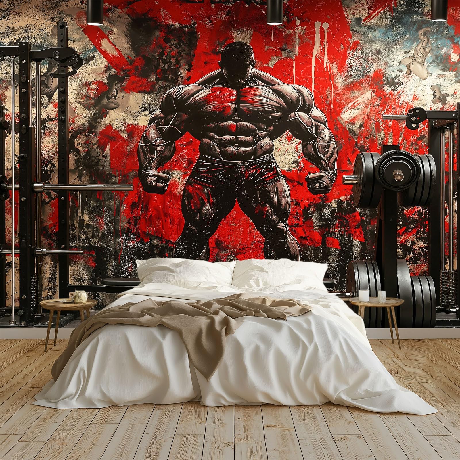 Fototapety Salon Sprzęt fitness 500 x 280 cm Fototapety 3D Włóknina Fototapety Dekoracyjne Fototapety Sypialnia Biuro Hotel