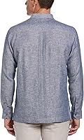 Vista 2 de Cubavera Colección Guayabera - Camisa de manga larga de lino CD para hombre